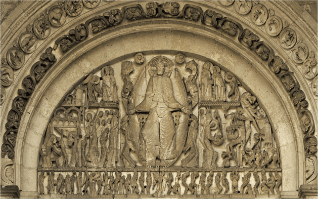 Second Coming, Gislebertus, Autun Cathedral, France 12thC