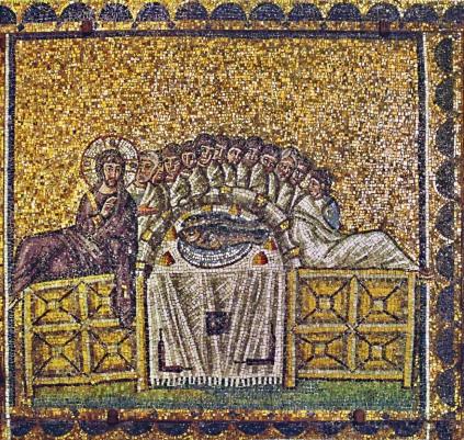 Last Supper, Sant’ Apollinare Nuovo, Ravenna, 6thC