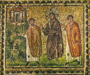 Road to Emmaus, Sant'Apollinare Nuovo, Ravenna, 6thC