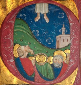 Ascension, illuminated ms, Italy, 15thC
