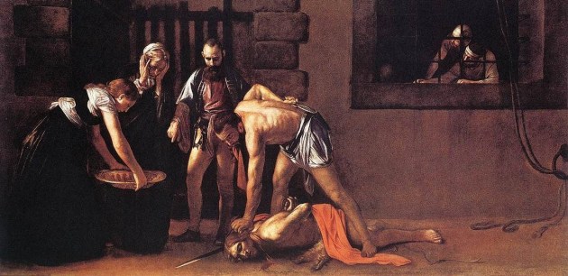 Beheading of John the Baptist, Caravaggio, 1608